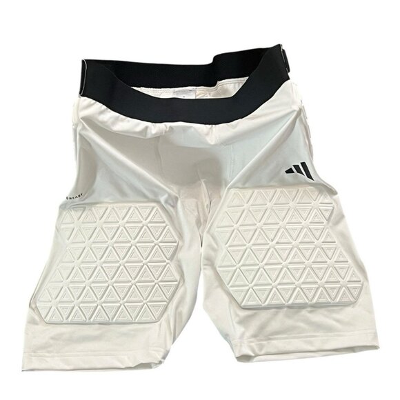 adidas Men's Padded Compression Sports Football Shorts White Size 2XL IM3608 - Picture 4 of 10